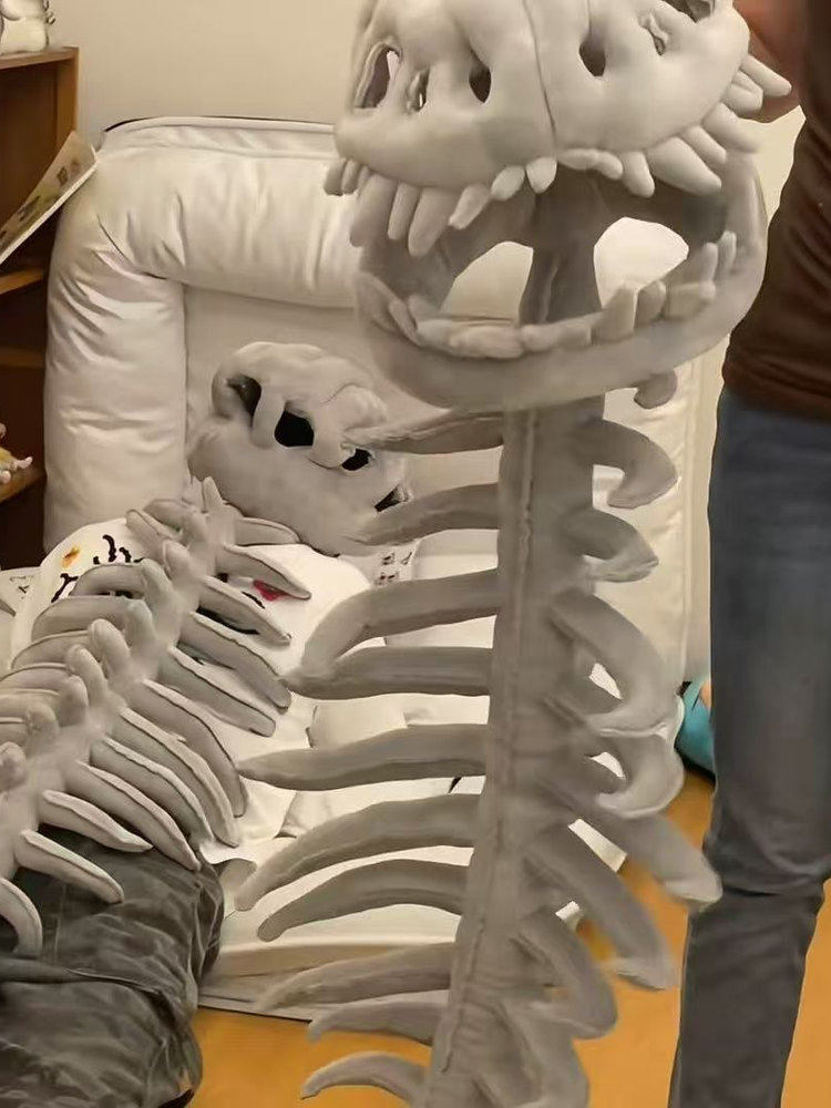 Dinosaur Skeleton Headgear Doll Costume