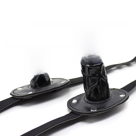 Adjustable PU Mouth Gag Bondage Toy