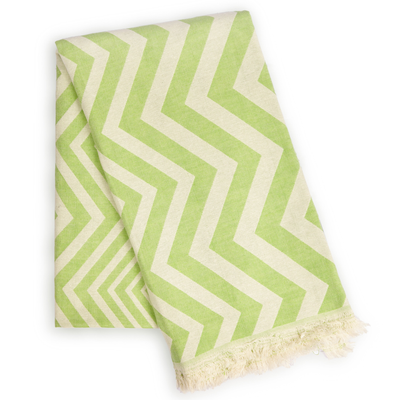 Mersin Chevron Recycled Cotton Towel and Blanket