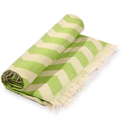 Mersin Chevron Recycled Cotton Towel and Blanket