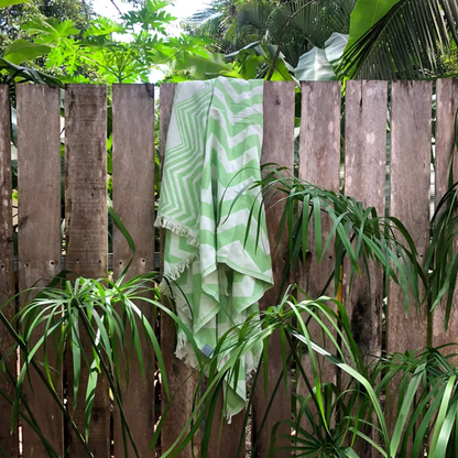 Mersin Chevron Recycled Cotton Towel and Blanket