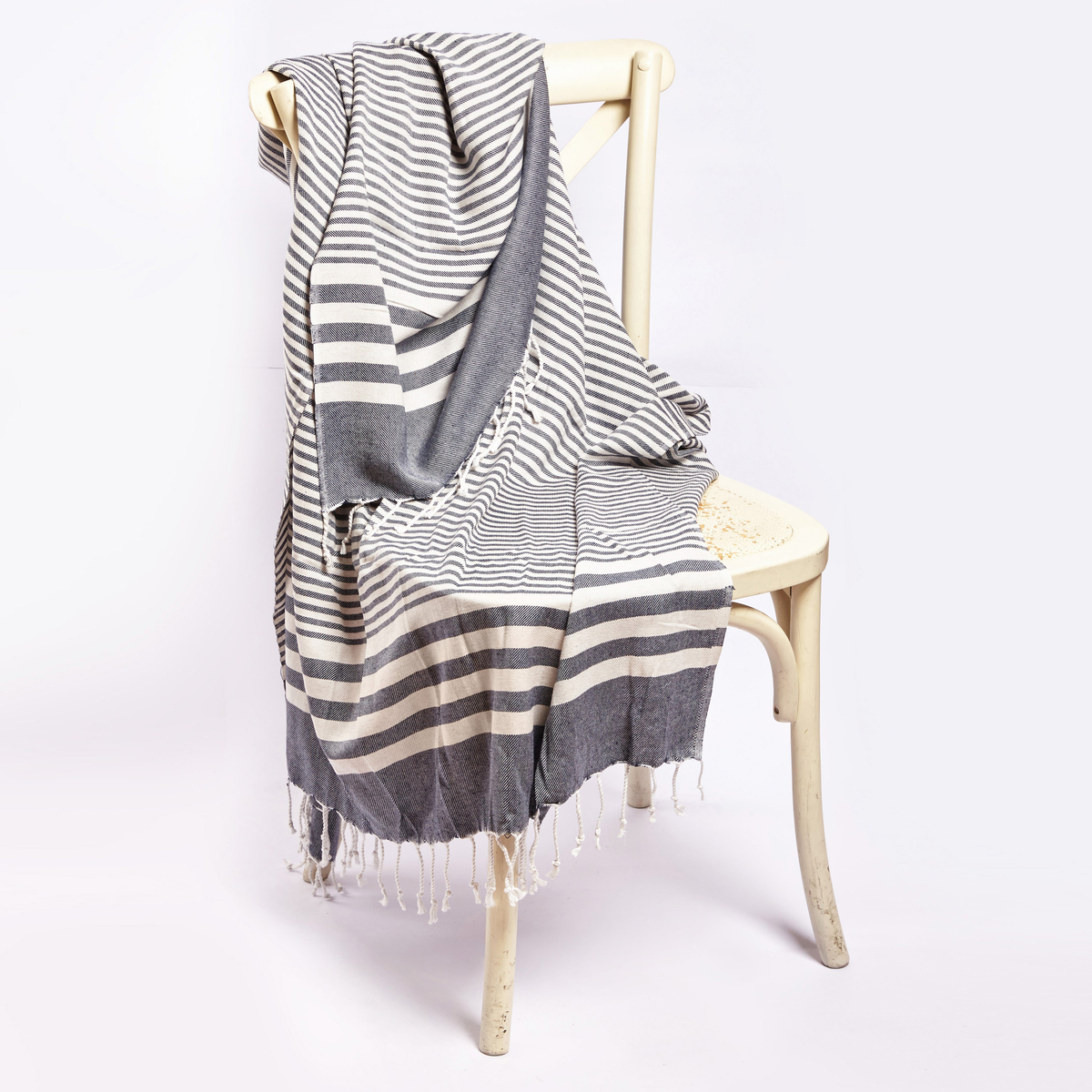 Fethiye Striped Throw Blanket