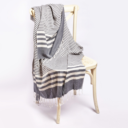 Fethiye Striped Throw Blanket