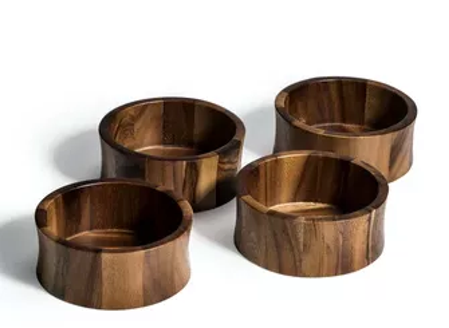 Kalmar Home Acacia Individual Salad Bowls (Set of 4)