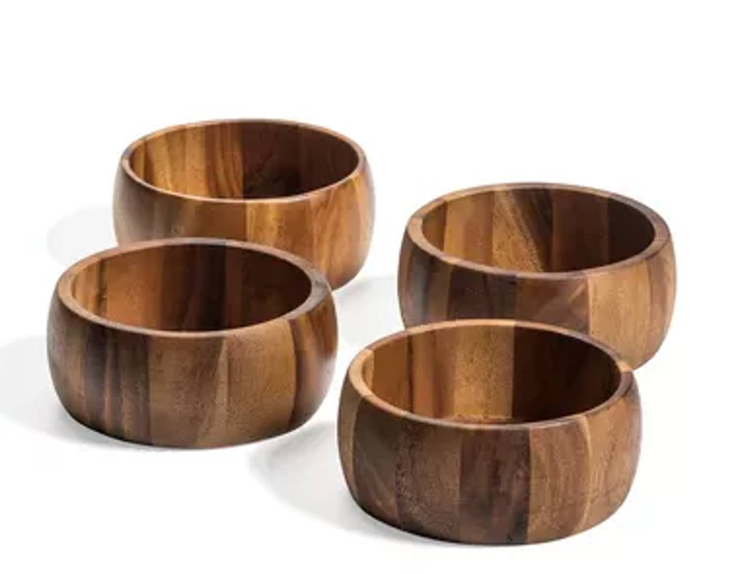 Kalmar Home Acacia Individual Salad Bowls (Set of 4)