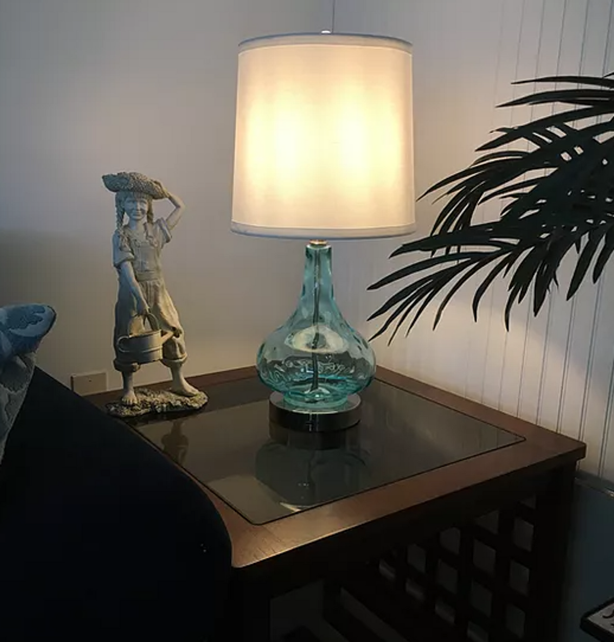 Blue Coral LED Resin Accent Table Lamp