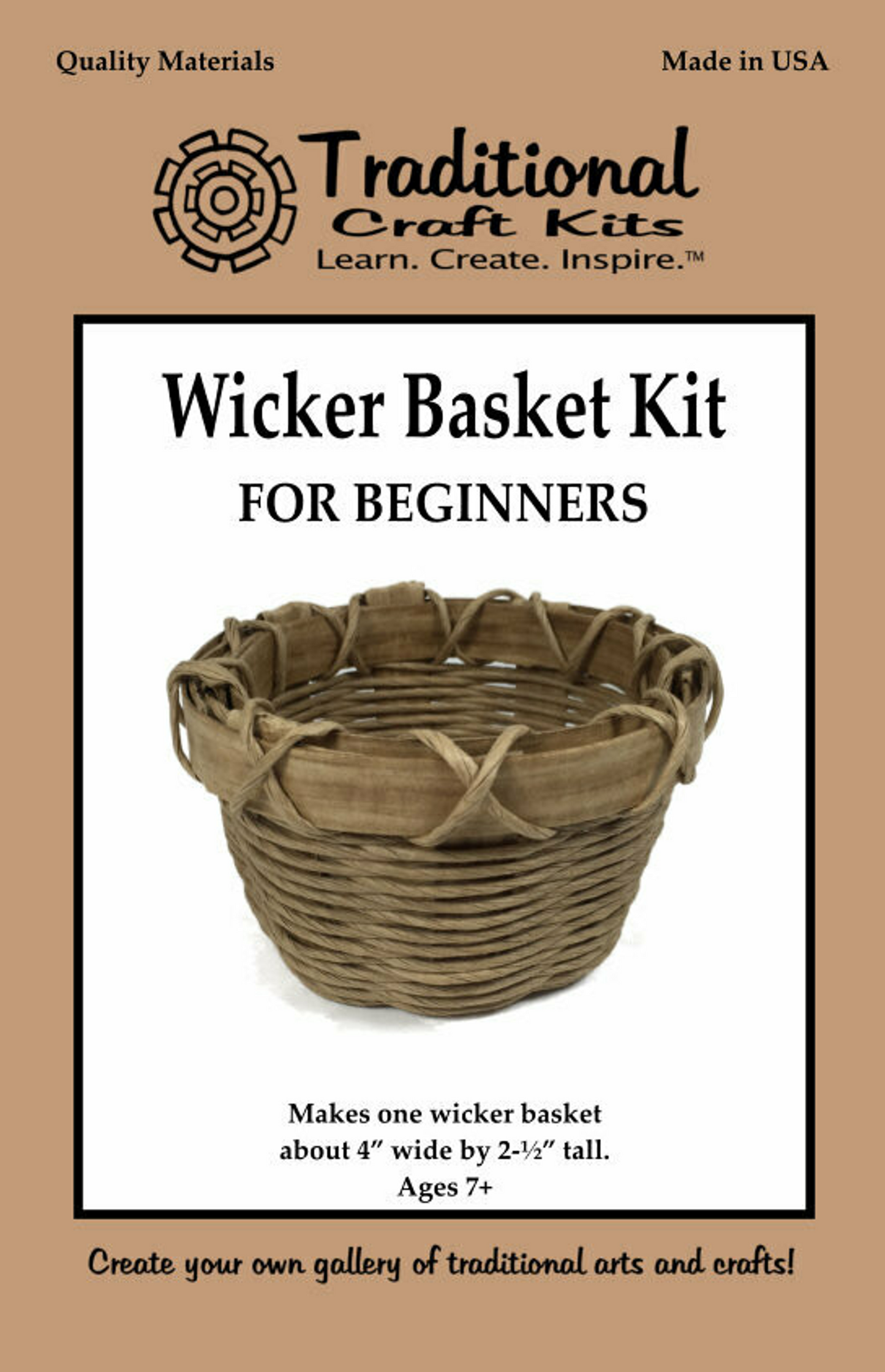 Wicker Basket Craft Kit for Beginners