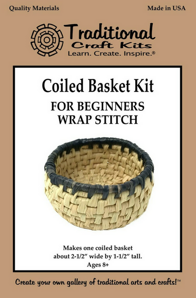 Wrap Stitch Coiled Basket Craft Kit for Beginners