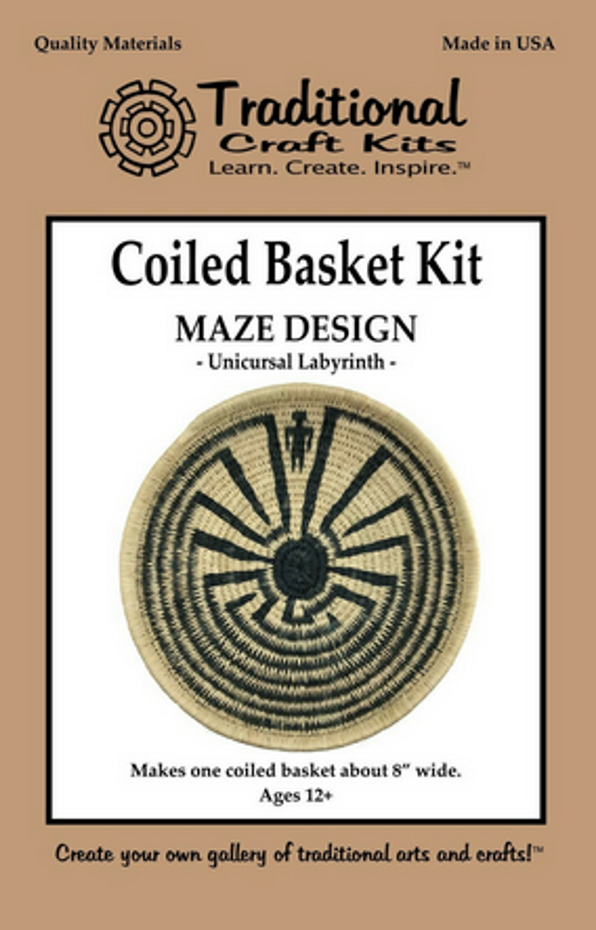 Coiled Basket Kit Maze Design