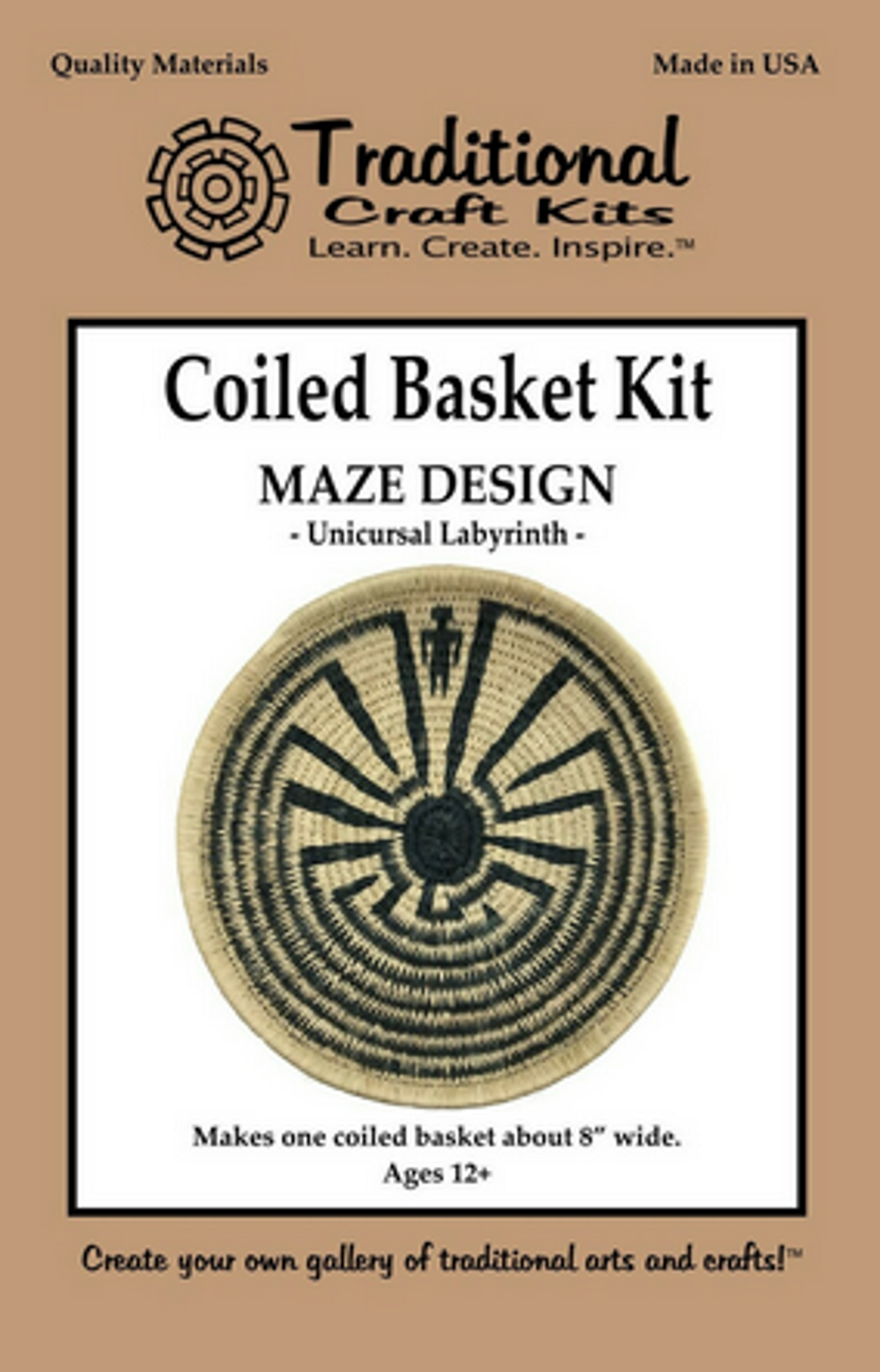 Coiled Basket Kit Maze Design