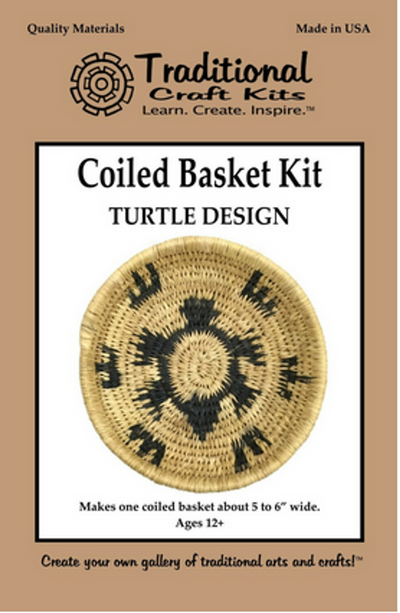 Turtle Design Coiled Basket Craft Kit
