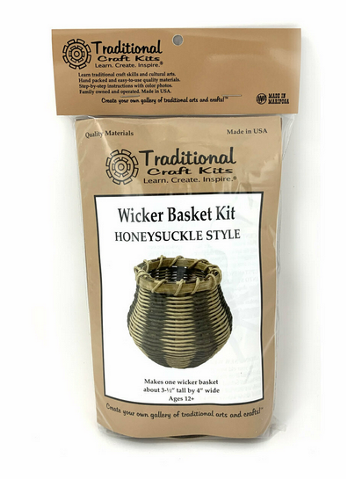Honeysuckle Style Wicker Basket Craft Kit