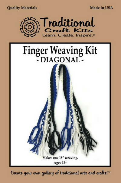 Finger Weaving Kit Diagonal Design