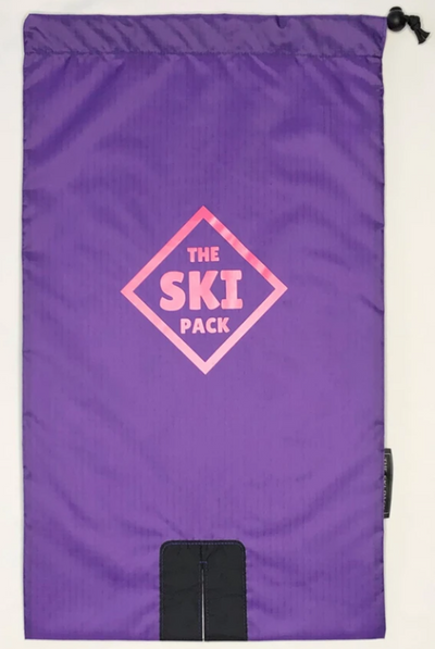 Custom Fab Youth Ski Pack - Blue with Yellow Straps