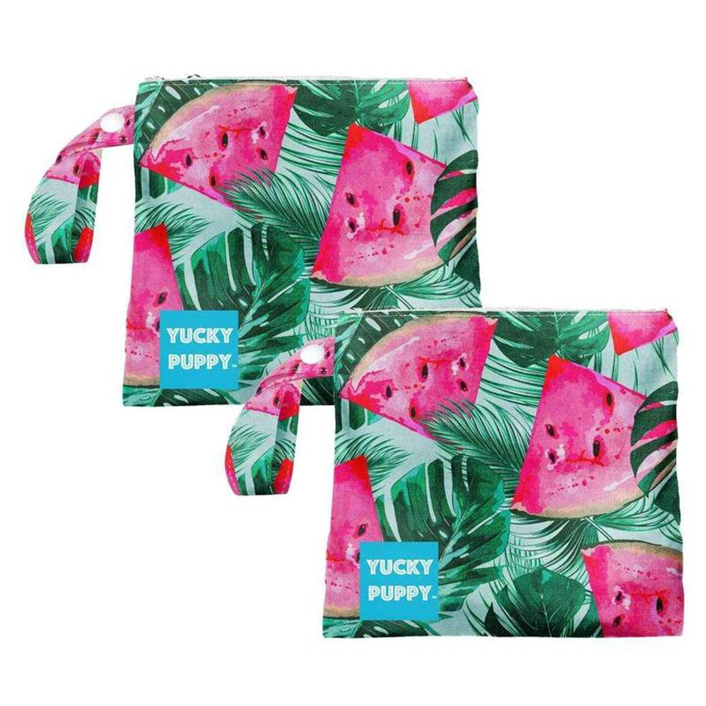 Yucky Puppy Dog Poop Bag Holder - Monstera & Banana