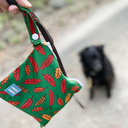 Yucky Puppy Dog Poop Bag Holder - Fall Leaves