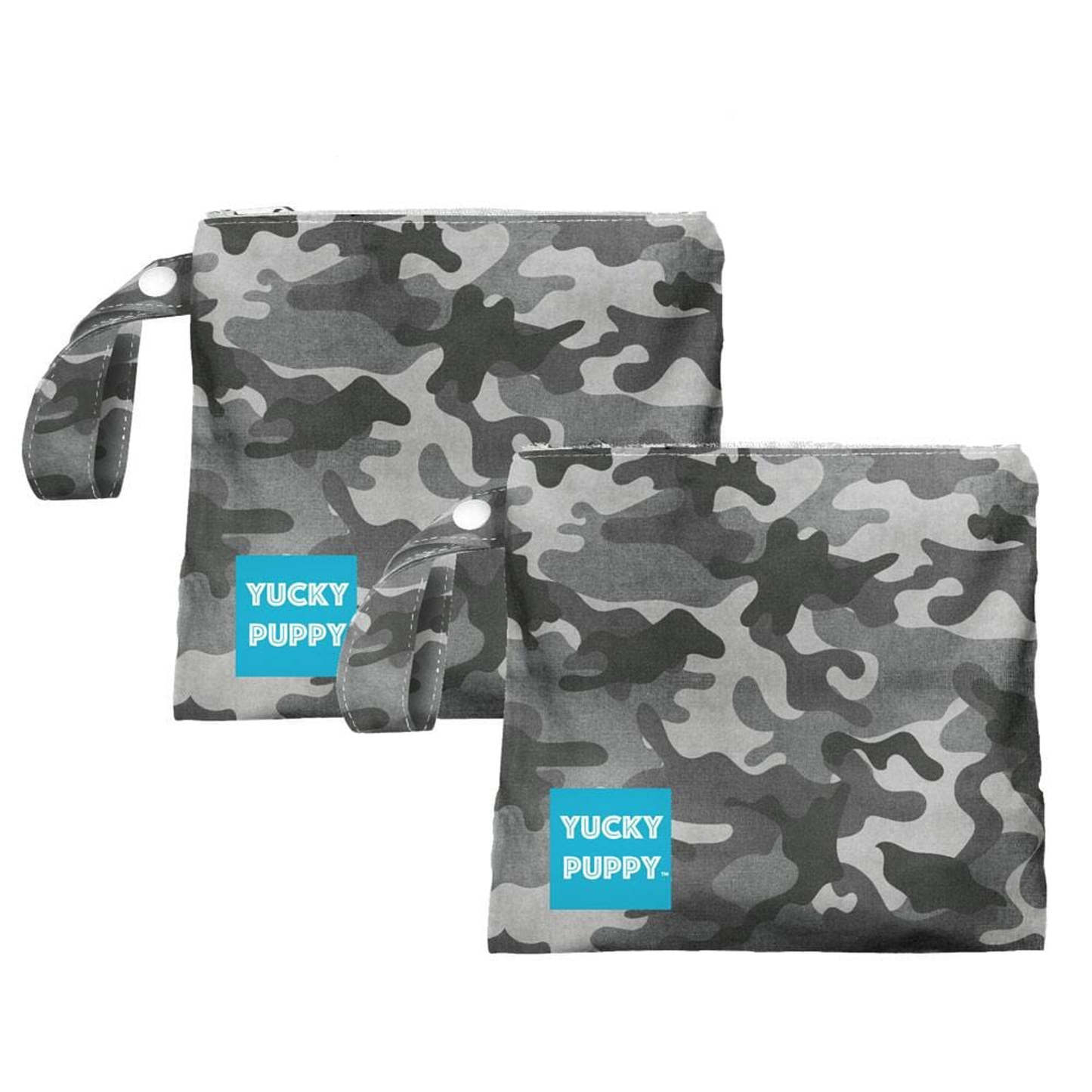 Yucky Puppy Dog Poop Bag Holder - Blue Camo