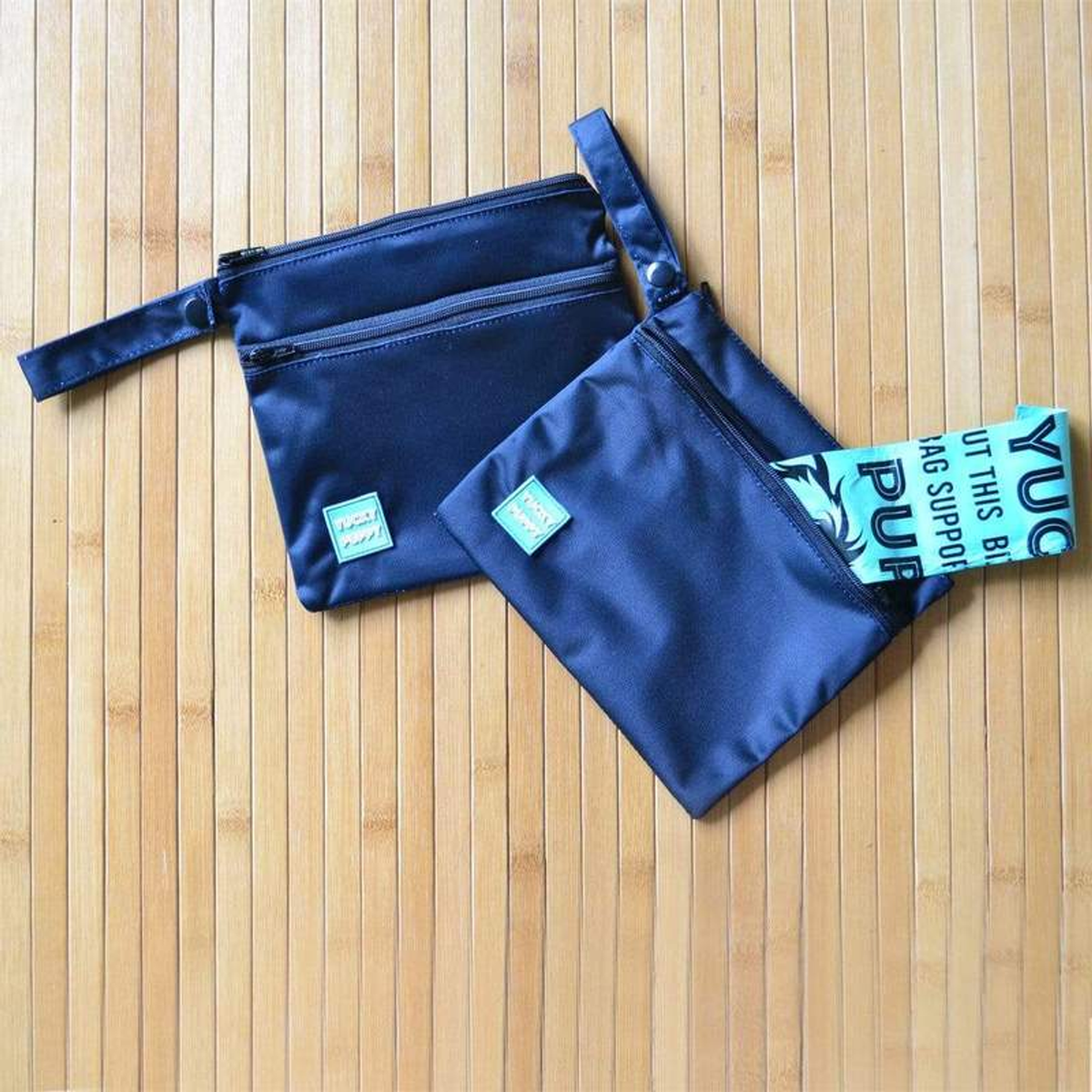 Yucky Puppy Two Pocket Poop Bag Holder - Black