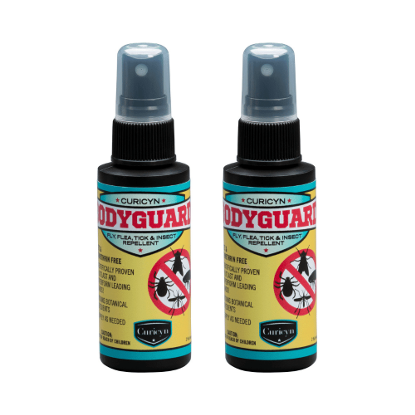 Curicyn BodyGuard Fly, Flea, Tick and Insect Repellent (2 Pack)