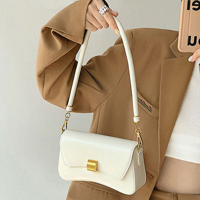 PU Leather Baguette Bag