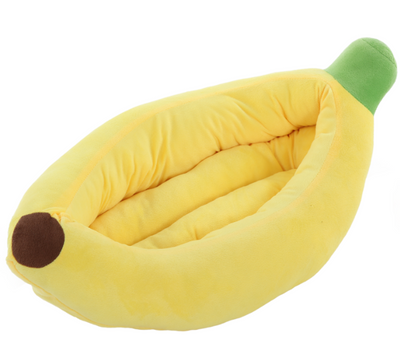 Large Banana-Shaped Dog Bed - 33 in