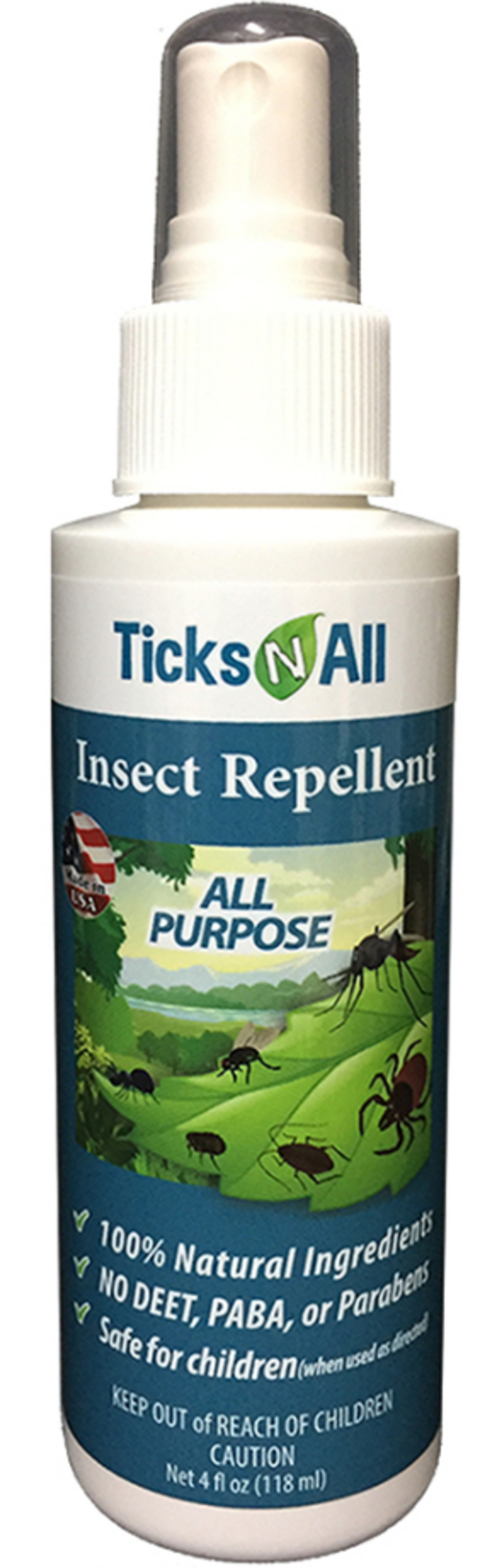 Ticks-N-All All Natural All Purpose Insect Repellent