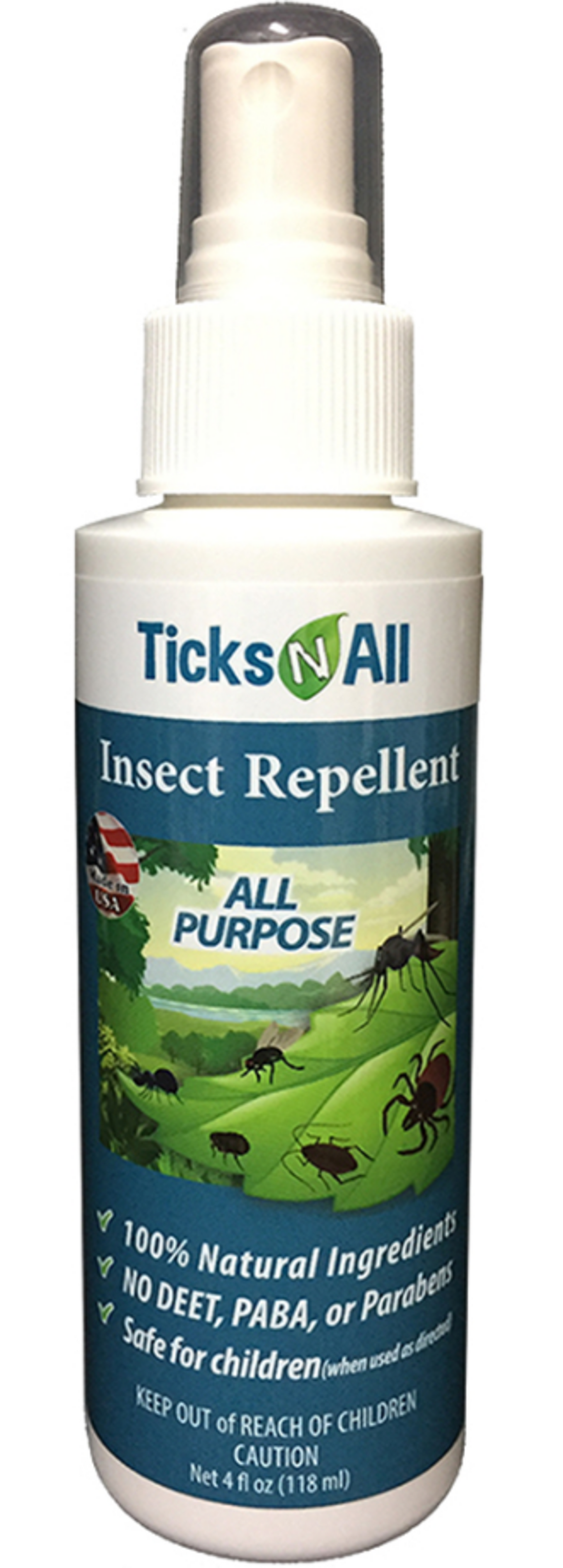 Ticks-N-All All Natural All Purpose Insect Repellent