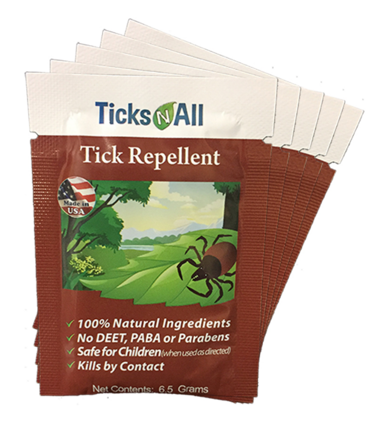 Ticks-N-All Tick Repellent Wipes