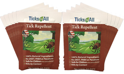 Ticks-N-All Tick Repellent Wipes