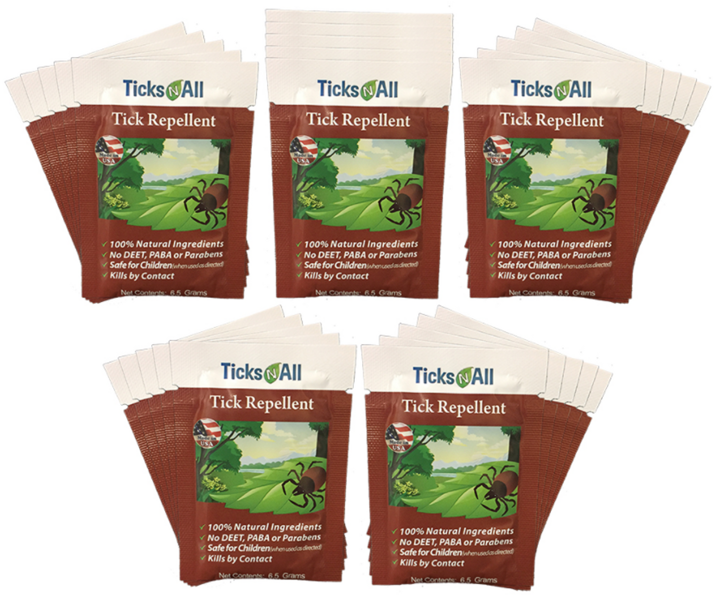 Ticks-N-All Tick Repellent Wipes
