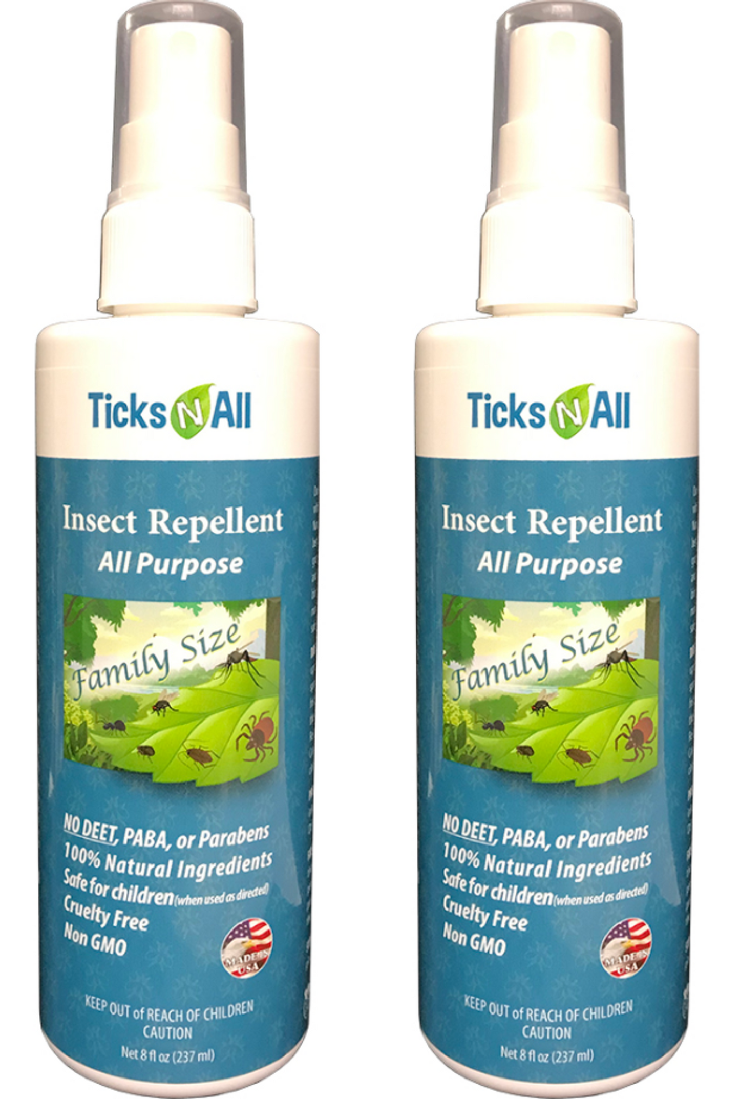 Ticks-N-All All Natural All Purpose Insect Repellent