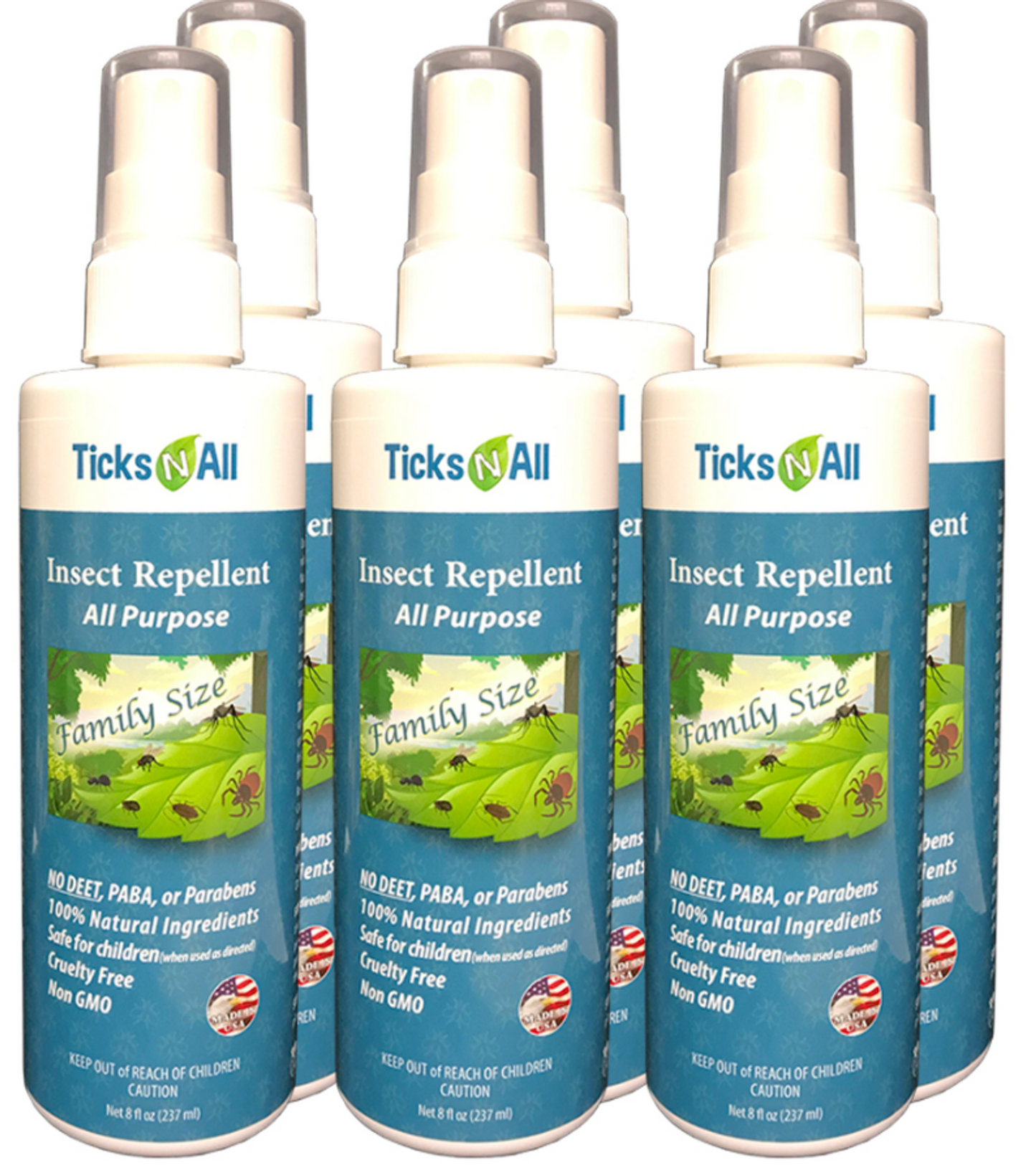 Ticks-N-All All Natural All Purpose Insect Repellent