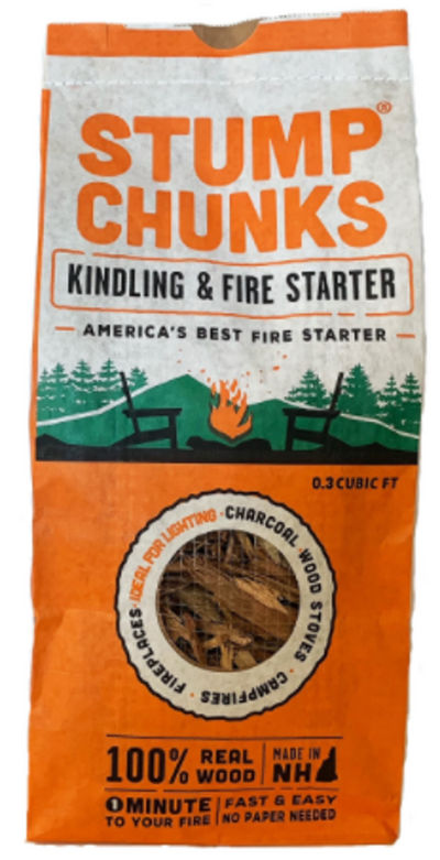Stump Chunks All-Natural Fire Starter – Medium Bag (0.3 cu ft)