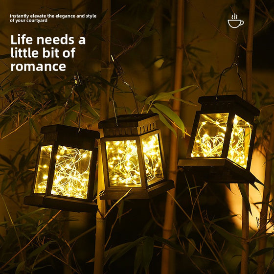 Solar Copper Wire Star Palace Lantern Decor product image 2