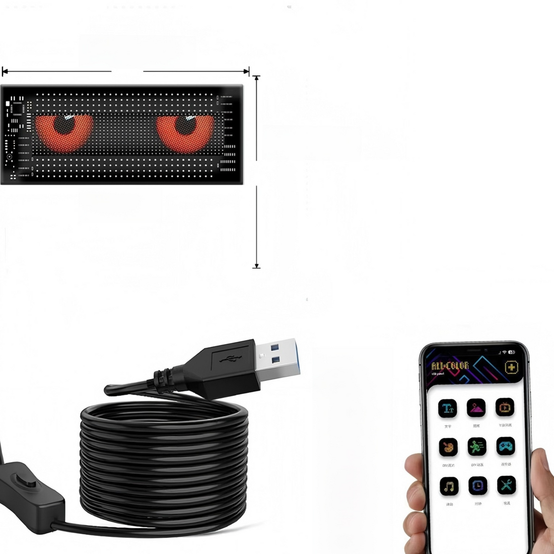 Car Window LED Flexible Advertising Display Screen product image 4