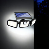 Solar-powered foldable lighting lamp