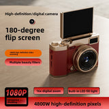 Retro Flip-Up Digital Camera with High-Definition CCD Sensor