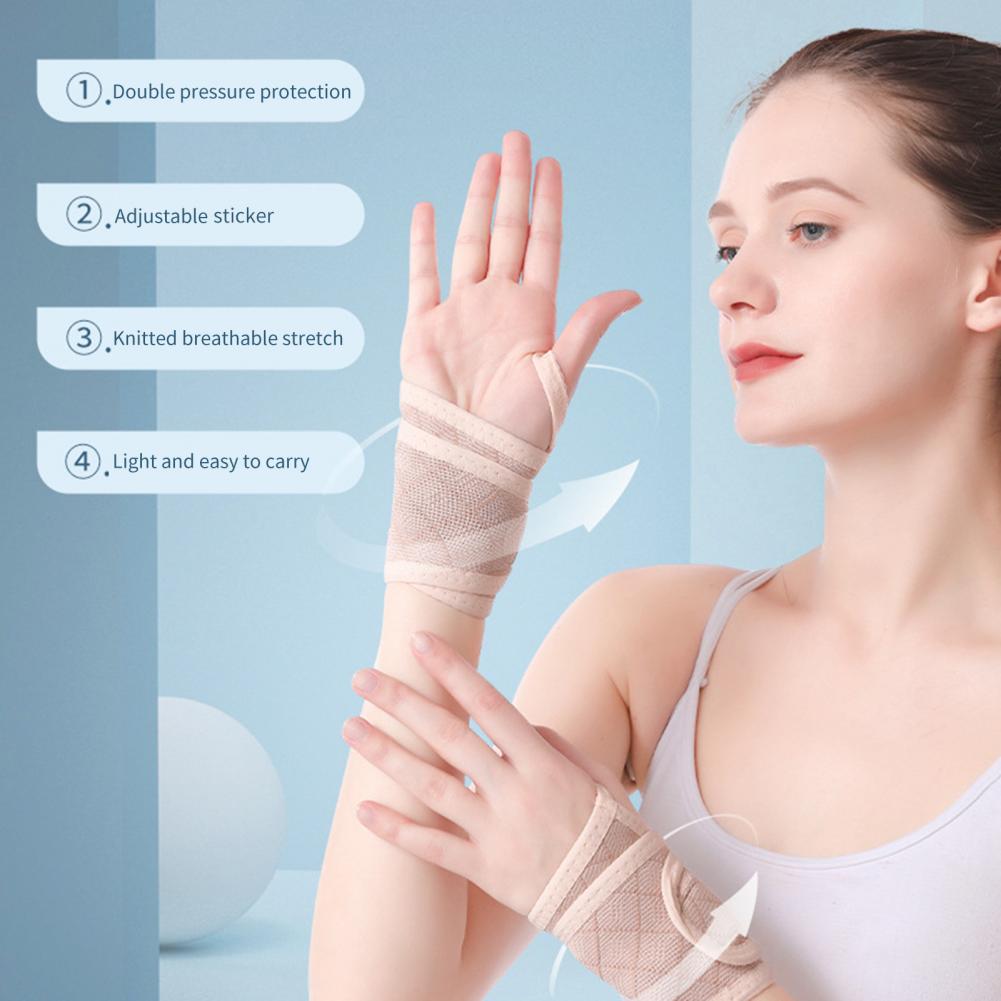 Close up of breathable wrist brace fabric texture