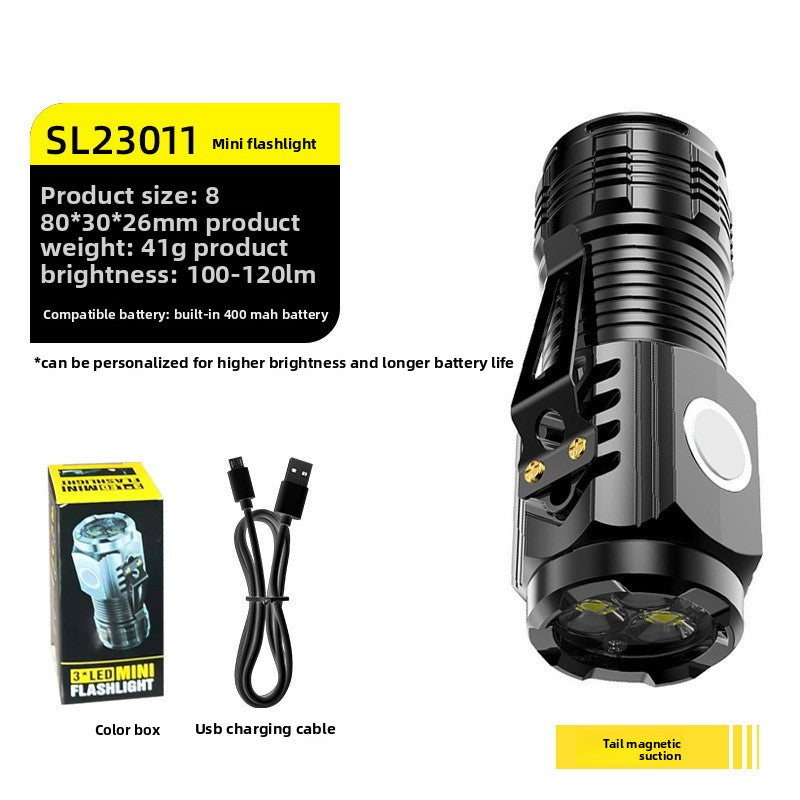 Rechargeable Mini LED Flashlight with Long Range