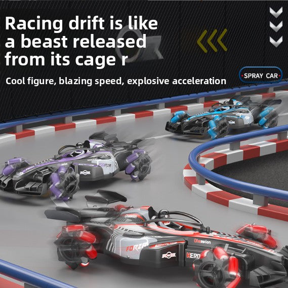 2.4G Remote Control Spray Stunt Drift Racing Toy Car