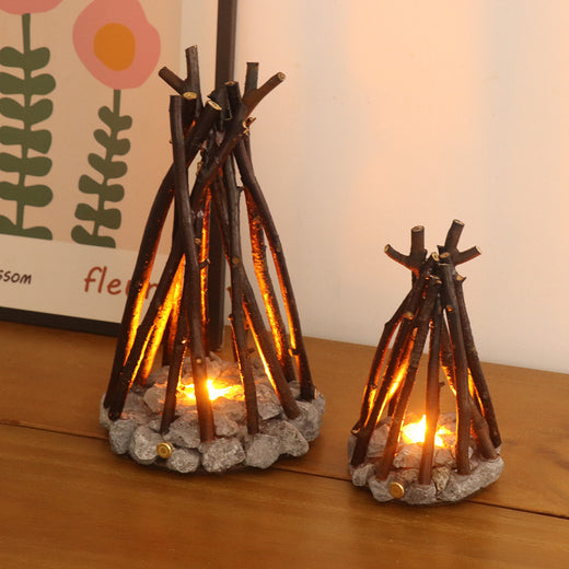 Handmade Branch Campfire LED Decorative Lamp