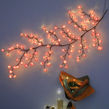 Bendable LED Rattan Lights with Floral and Butterfly Designs for Indoor Decoration