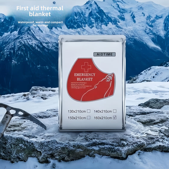 Portable Emergency Thermal Blanket for Outdoor Survival Camping & Hiking product image 2