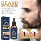 Beard growth serum bottle packaging front view