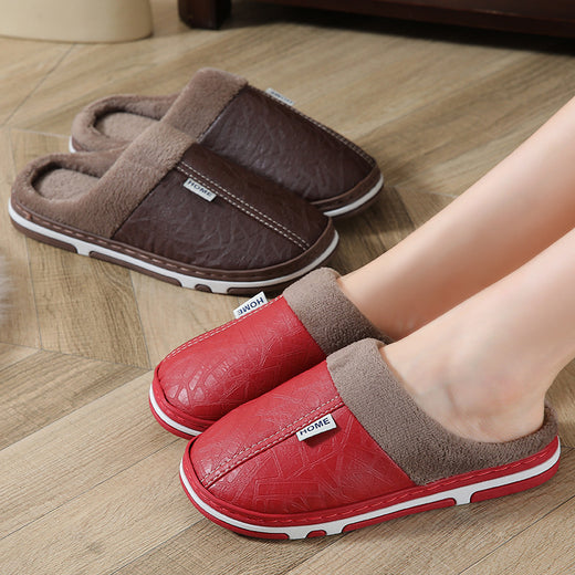 Fleece-Lined Home Slippers with Thick Sole Formal Shoes product image 4