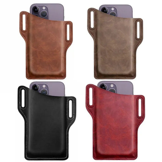 Phone holster with smartphone inserted