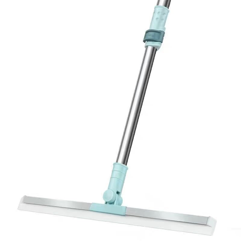 Household floor scraping and water sweeping broom