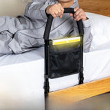 Adjustable Bedside Safety Rail with No-Drill Installation