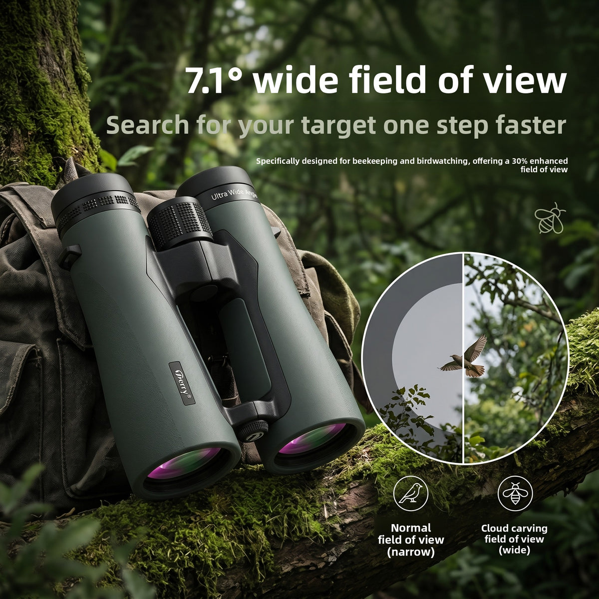 10X50 Binoculars Ed Telescope for Bee Hunting