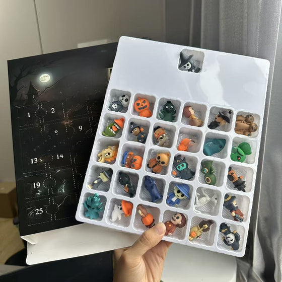Halloween figurines arrive in the holiday calendar countdown box